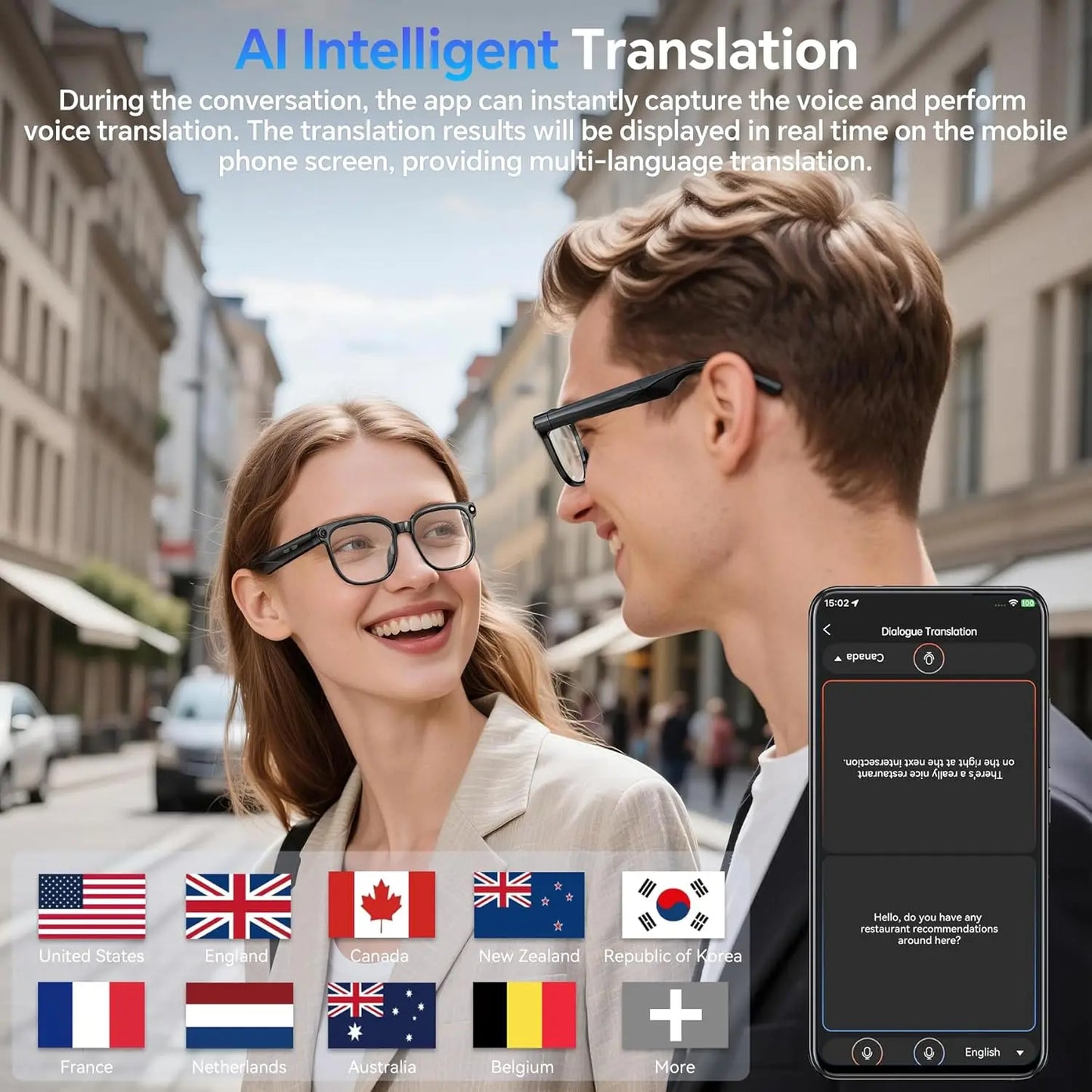 Smart AI Video Glasses