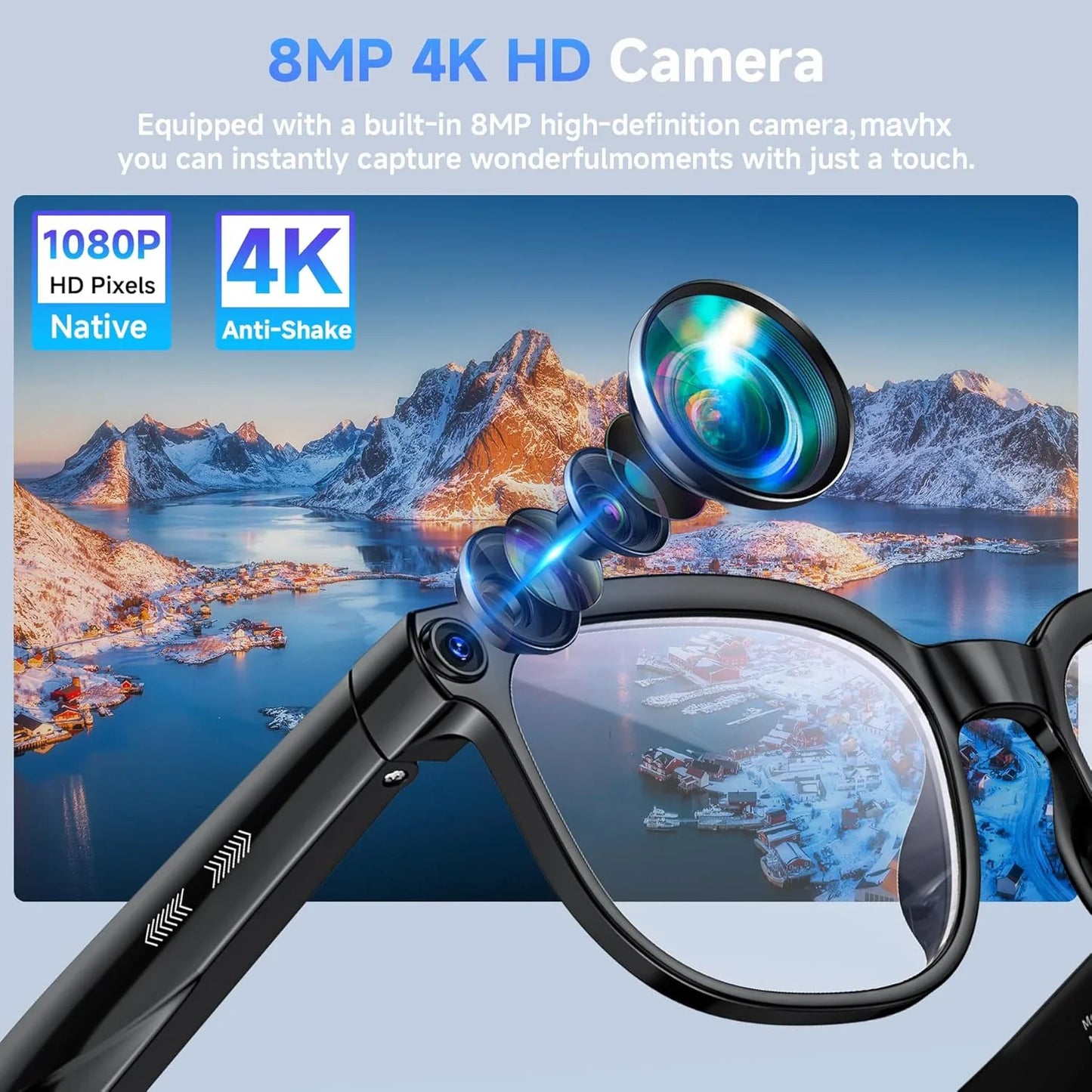 Smart AI Video Glasses